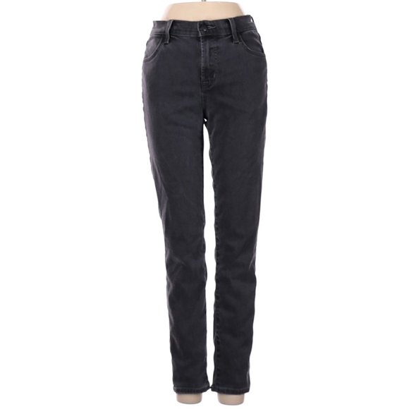 J Brand Jeans Black Skinny Leg Cut Mid Rise Waist Size 25 #453 - Picture 1 of 2